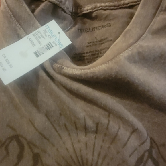 Maurices Womens Oversized T-Shirts - Brown, Blue, Green 6 Total - Picture 4 of 5
